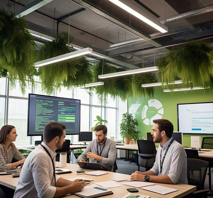 Gente trabjamndo cool